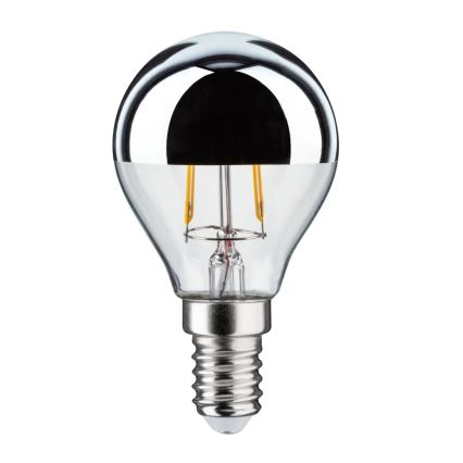 Светодиодная лампочка с зеркальной сферической колбой CROWN E14/2,6W/230V 2700K - Paulmann 28663