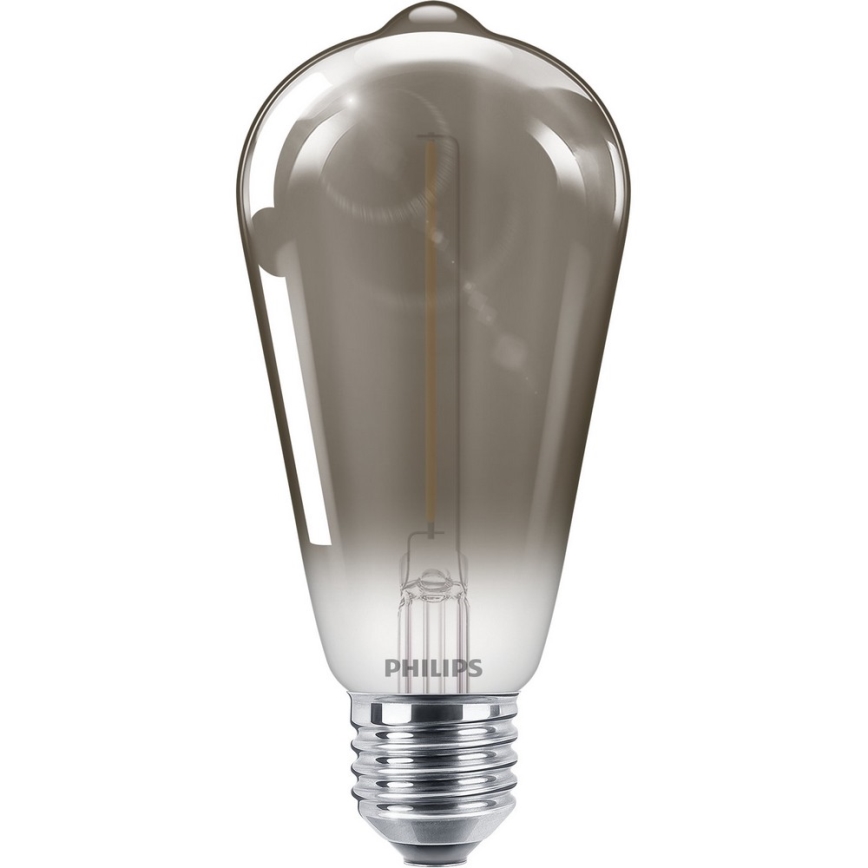 Светодиодная лампочка SMOKY VINTAGE Philips ST64 E27/2,3W/230V 2700K
