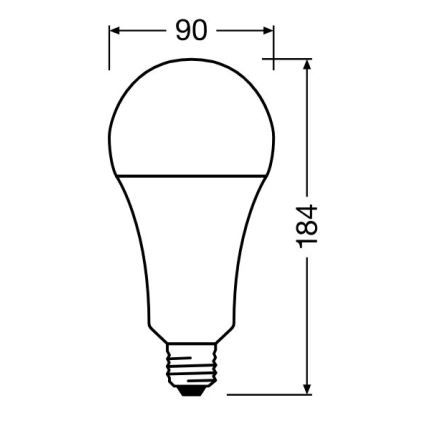 Светодиодная лампочка STAR E27/24,9W/230V 2700K - Osram
