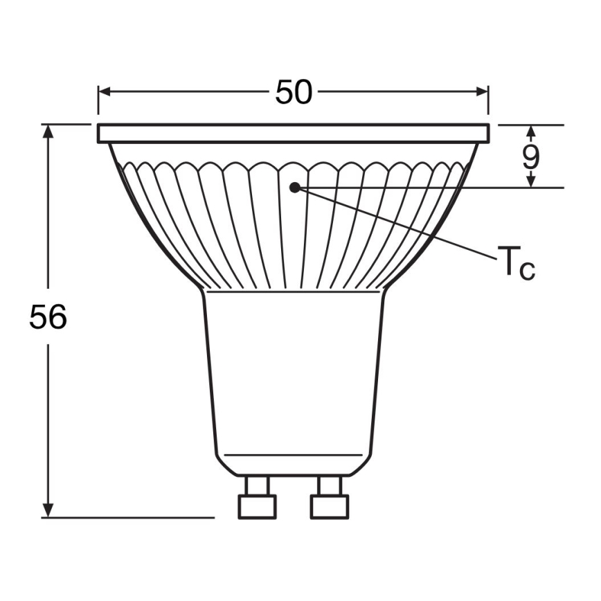 Светодиодная лампочка STAR PAR16 GU10/4,3W/230V 4000K 120° - Osram