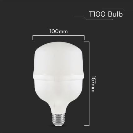 Светодиодная лампочка T100 E27/30W/230V 4000K