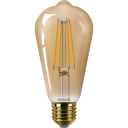 Светодиодная лампочка VINTAGE Philips ST64 E27/7W/230V 1800K