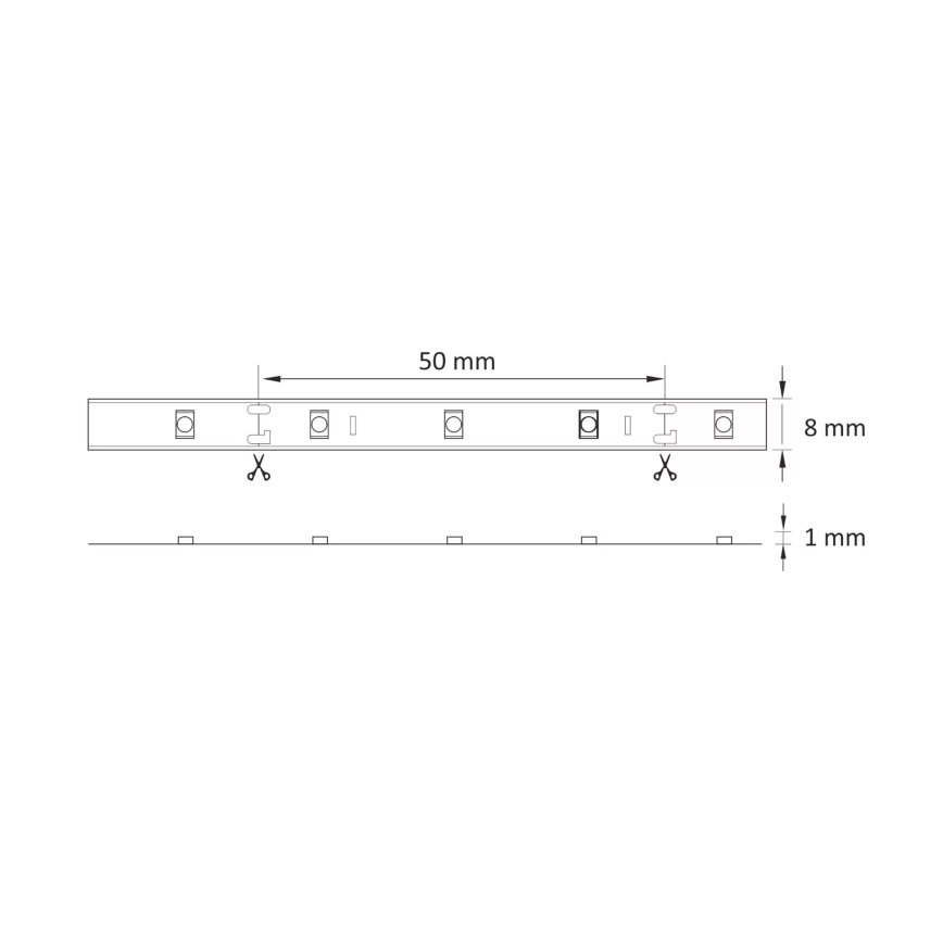 Светодиодная лента 5 м LED/10W/12V IP20 4500K