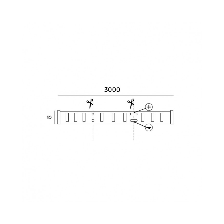 Светодиодная диммируемая лента LED/25W/230V 3м 4000K