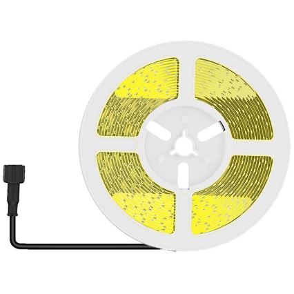 Светодиодная лента на солнечной батарее с регулированием яркости LED/1,2W/3,7V 4000K IP67 5 м + дистанционное управление