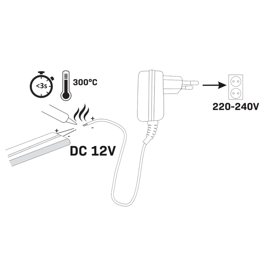 Светодиодная лента NEON 2 м LED/17W/12V IP65 синий