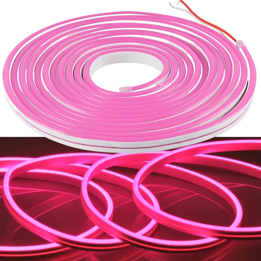Светодиодная лента NEON 5 м LED/27W/12V IP65 розовый