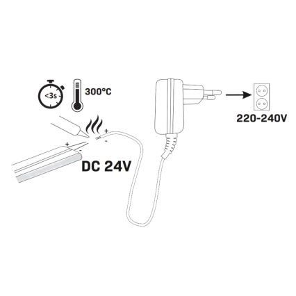 Светодиодная лента NEON 5 м LED/48W/24V 4000K IP65