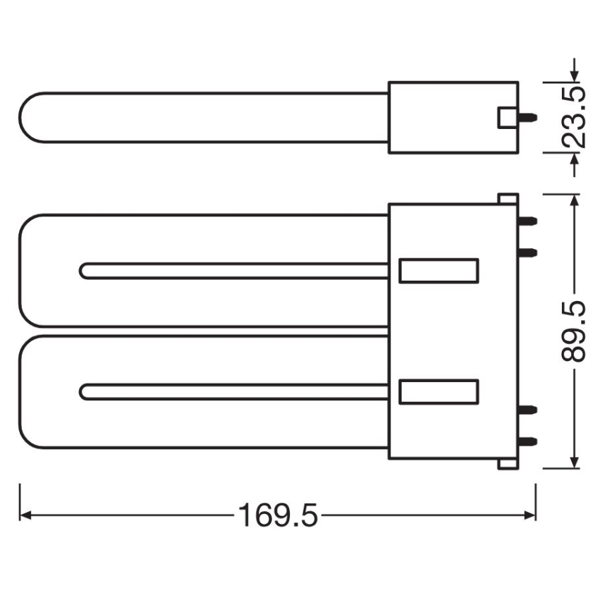 Светодиодная люминесцентная лампа 2G10/12W/230V 4000K - Osram