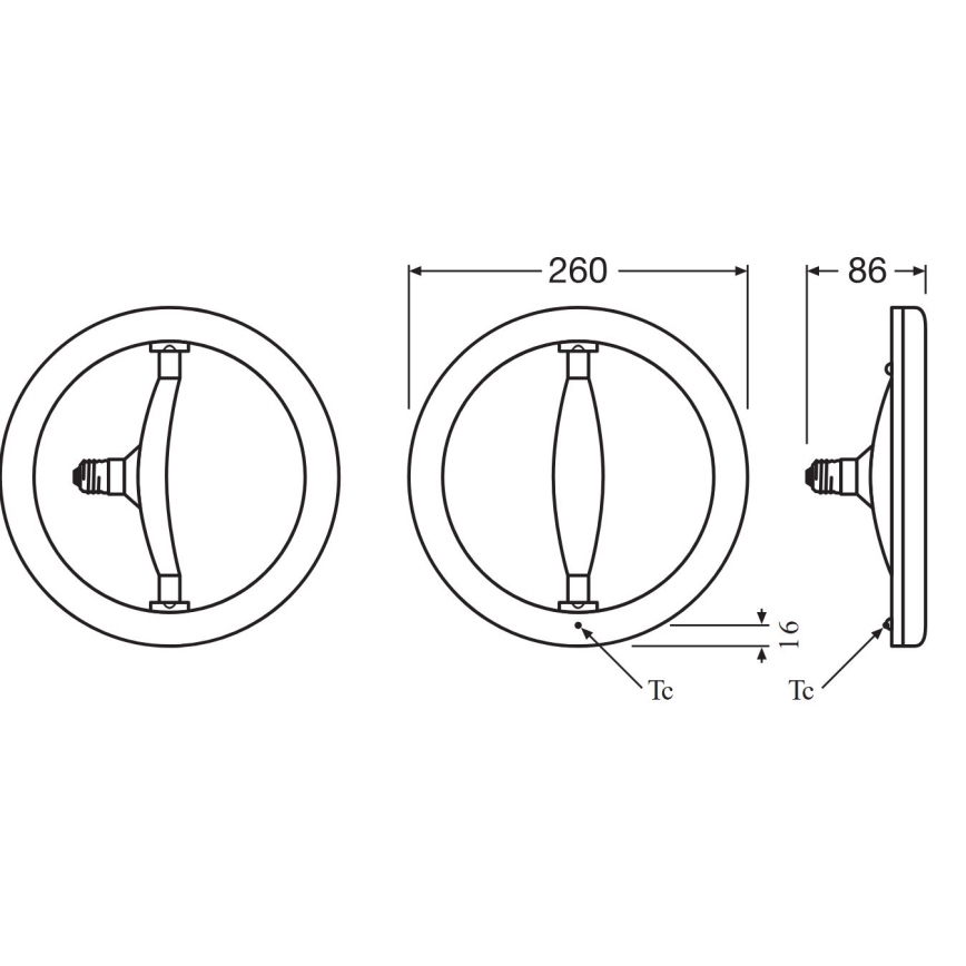 Светодиодная люминесцентная лампа E27/14,5W/230V 2700K - Osram