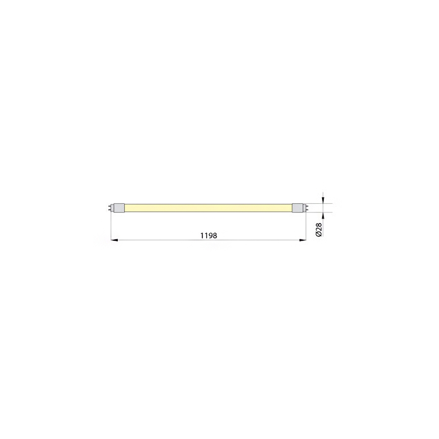 Светодиодная люминесцентная лампа ECOSTER T8 G13/18W/230V 3000K 119,8 см