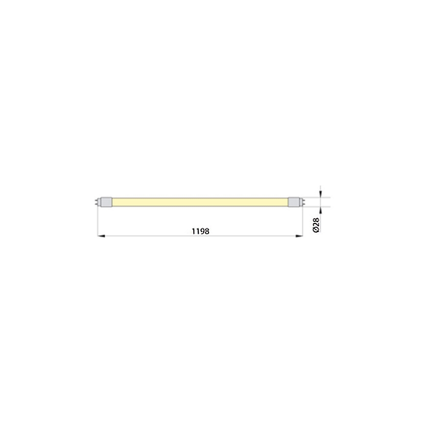 Светодиодная люминесцентная лампа ECOSTER T8 G13/18W/230V 4000K 119,8 см