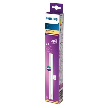 Светодиодная люминесцентная лампа Philips S14D/2,2W/230V 2700K 30 см