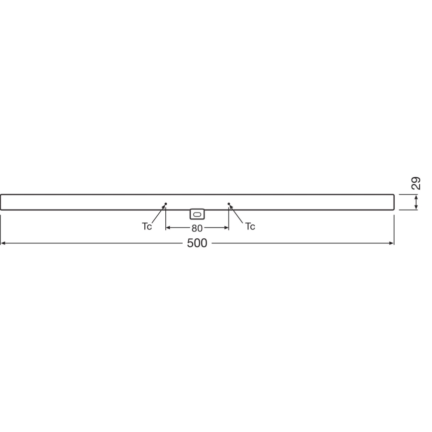 Светодиодная люминесцентная лампа с регулированием яркости S14d/4,7W/230V 2700K 50 см CRI 90 - Osram