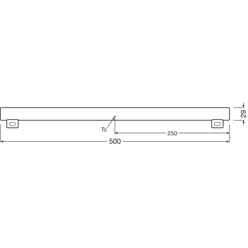 Светодиодная люминесцентная лампа с регулированием яркости S14s/4,7W/230V 2700K 50 см CRI 90 - Osram