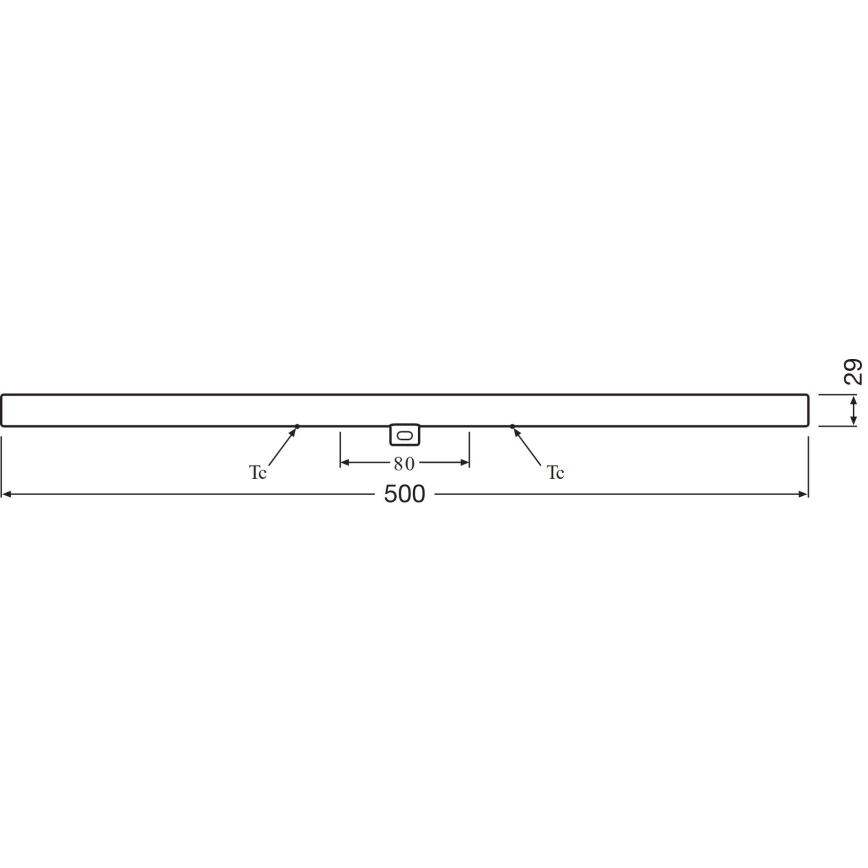 Светодиодная люминесцентная лампа S14d/6W/230V 2700K 50 см - Osram
