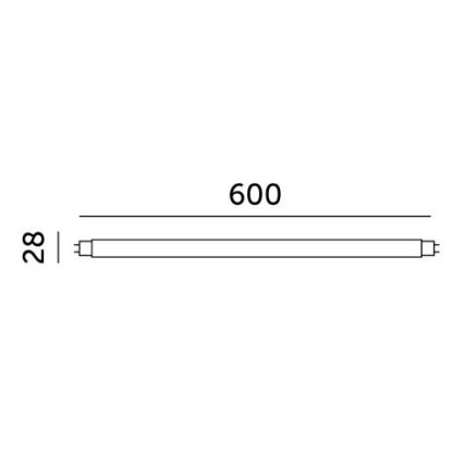 Светодиодная люминесцентная лампа T8 G13/9W/230V 4000K 60 см