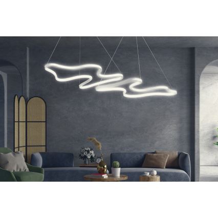 Светодиодная люстра на проводе DUPLE ARTISAN LED/80W/230V 6500K белая