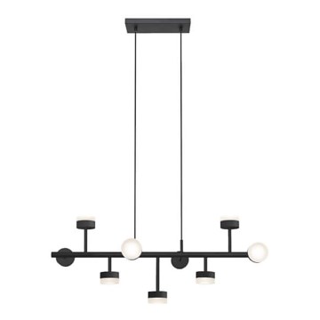 Светодиодная люстра на штанге COMFORT 9xLED/5W/230V черный