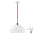Светодиодная люстра на тросе 1xE27/60W/230V белая