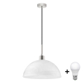 Светодиодная люстра на тросе 1xE27/60W/230V белая