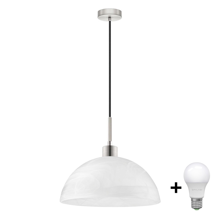 Светодиодная люстра на тросе 1xE27/60W/230V белая