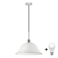 Светодиодная люстра на тросе 1xE27/60W/230V белая