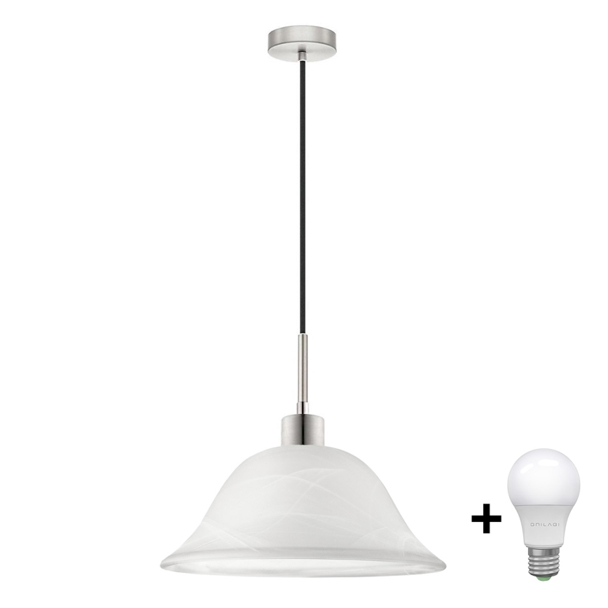 Светодиодная люстра на тросе 1xE27/60W/230V белая