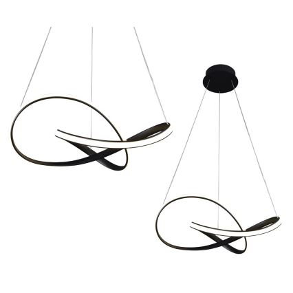 Светодиодная люстра на тросе CAPPIO LED/36W/230V черная