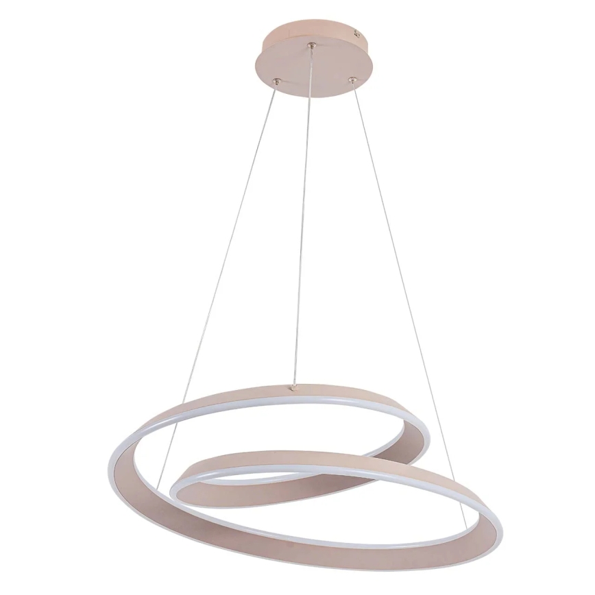 Светодиодная люстра на тросе CASHMERE LED/75 Вт/230 В, диам. 60 см, бежевая