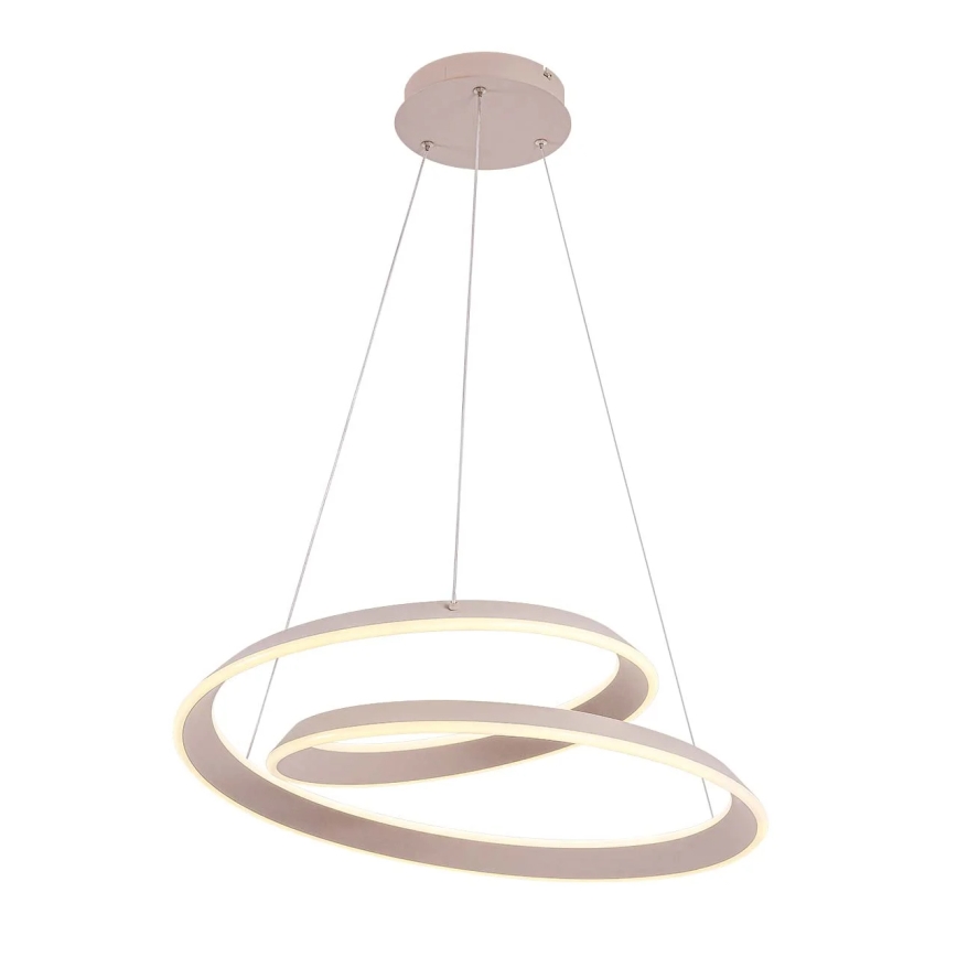 Светодиодная люстра на тросе CASHMERE LED/75 Вт/230 В, диам. 60 см, бежевая