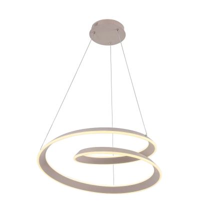 Светодиодная люстра на тросе CASHMERE LED/75 Вт/230 В, диам. 60 см, бежевая