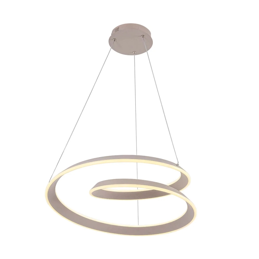 Светодиодная люстра на тросе CASHMERE LED/75 Вт/230 В, диам. 60 см, бежевая