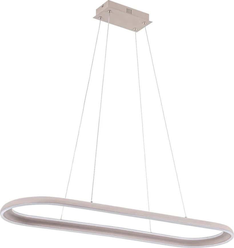 Светодиодная люстра на тросе CASHMERE LED/80Вт/230В 30x100 см бежевая