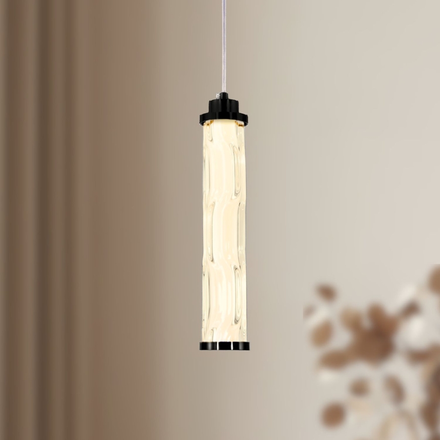 Светодиодная люстра на тросе CORTE LED/10W/230V черная