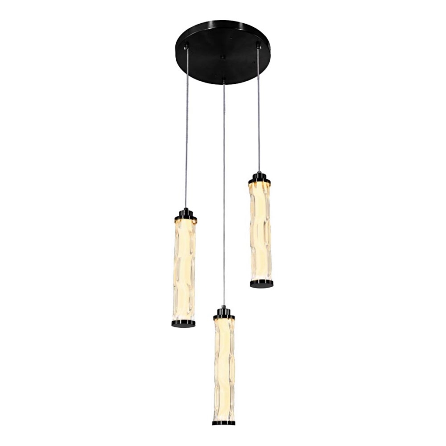 Светодиодная люстра на тросе CORTE LED/25W/230V чёрная