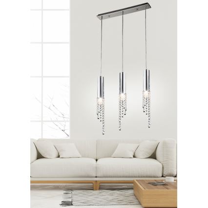 Светодиодная люстра на тросе DUERO 3xLED/3W/230V