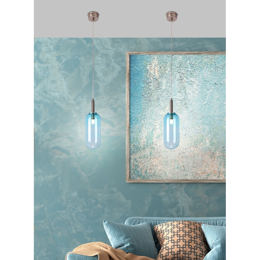 Светодиодная люстра на тросе FIUGGI LED/6W/230V синяя