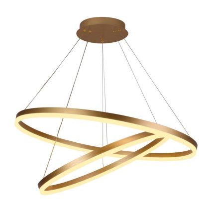 Светодиодная регулируемая люстра на тросе LED/100Вт/230В 3000-6500К диаметр 80 см + пульт дистанционного управления