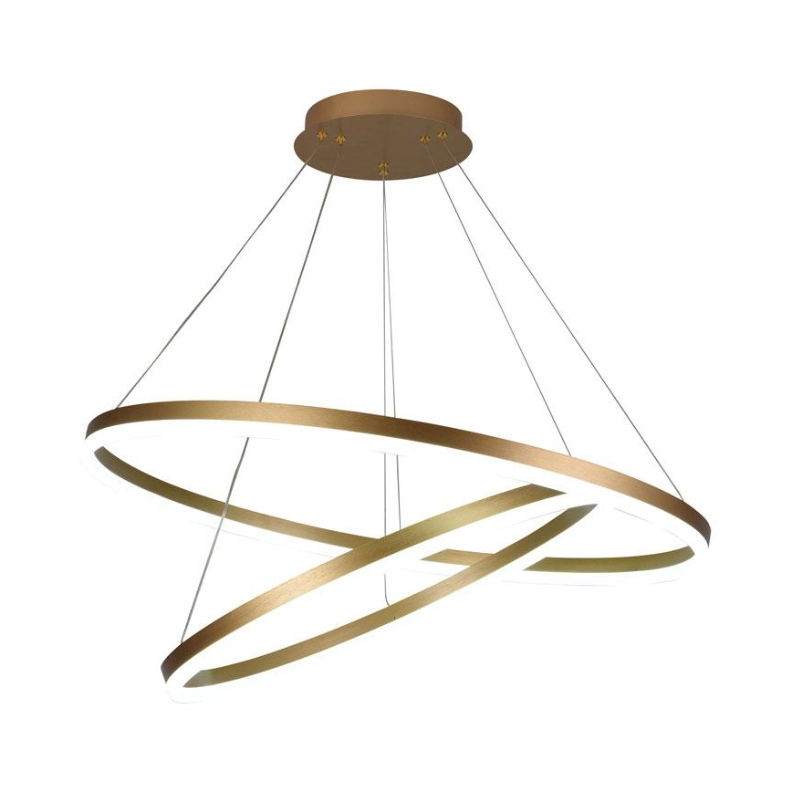 Светодиодная регулируемая люстра на тросе LED/100Вт/230В 3000-6500К диаметр 80 см + пульт дистанционного управления
