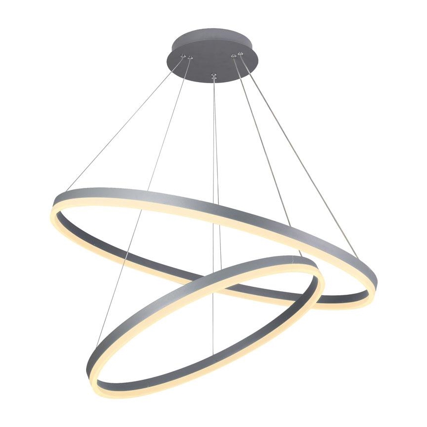 Светодиодная регулируемая люстра на тросе LED/100Вт/230В 3000-6500К диаметр 80 см + пульт дистанционного управления