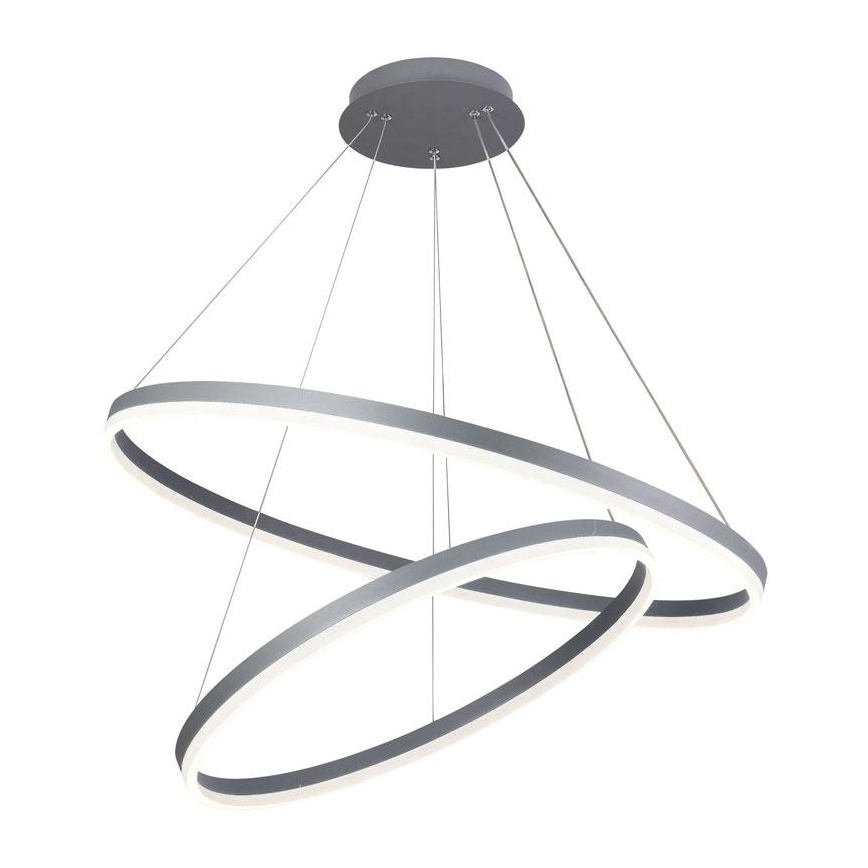 Светодиодная регулируемая люстра на тросе LED/100Вт/230В 3000-6500К диаметр 80 см + пульт дистанционного управления