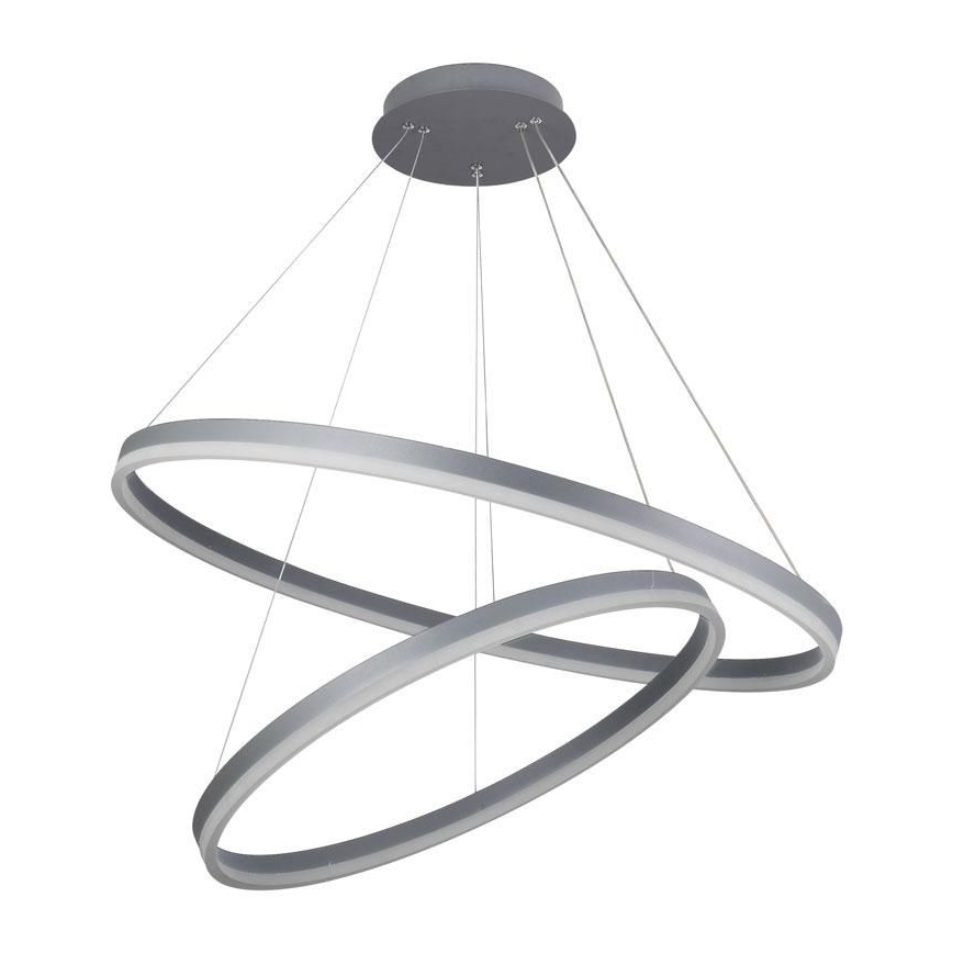 Светодиодная регулируемая люстра на тросе LED/100Вт/230В 3000-6500К диаметр 80 см + пульт дистанционного управления