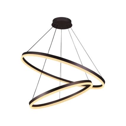 Светодиодная регулируемая люстра на тросе LED/100Вт/230В 3000-6500К диаметр 80 см + пульт дистанционного управления