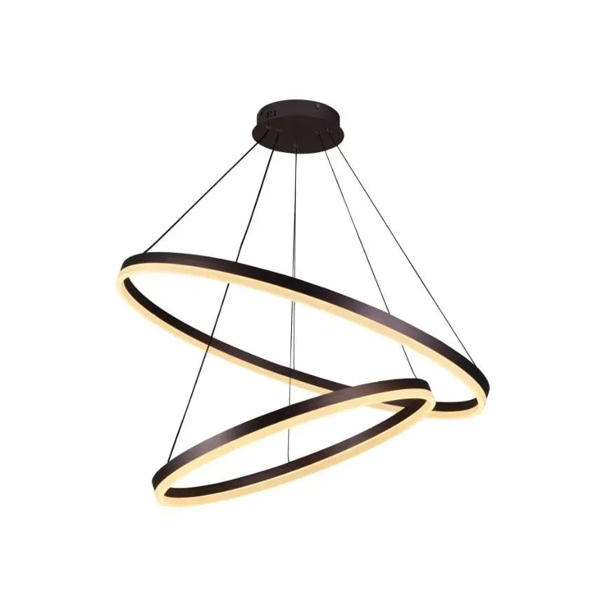 Светодиодная регулируемая люстра на тросе LED/100Вт/230В 3000-6500К диаметр 80 см + пульт дистанционного управления