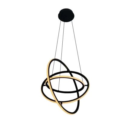 Светодиодная регулируемая люстра на тросе LED/105 Вт/230 В 3000-6500K, диаметр 60 см + пульт дистанционного управления