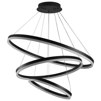 Светодиодная регулируемая люстра на тросе LED/125 Вт/230 В 3000-6500K диам. 80 см + пульт дистанционного управления