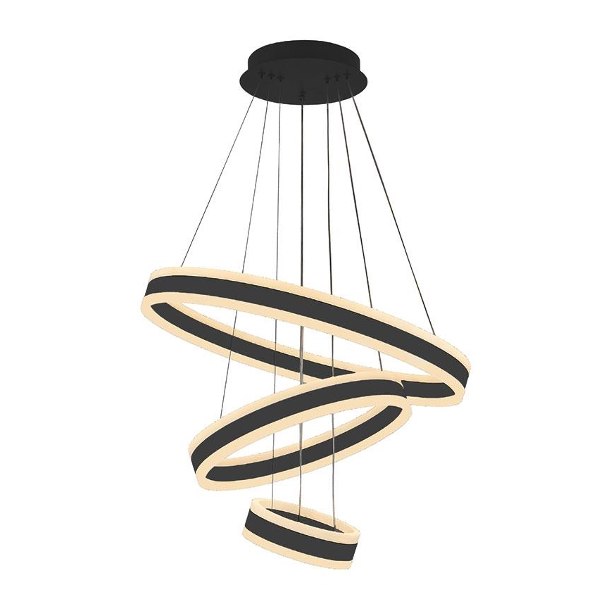 Светодиодная регулируемая люстра на тросе LED/165Вт/230В 3000-6500K диаметр 60 см + пульт дистанционного управления