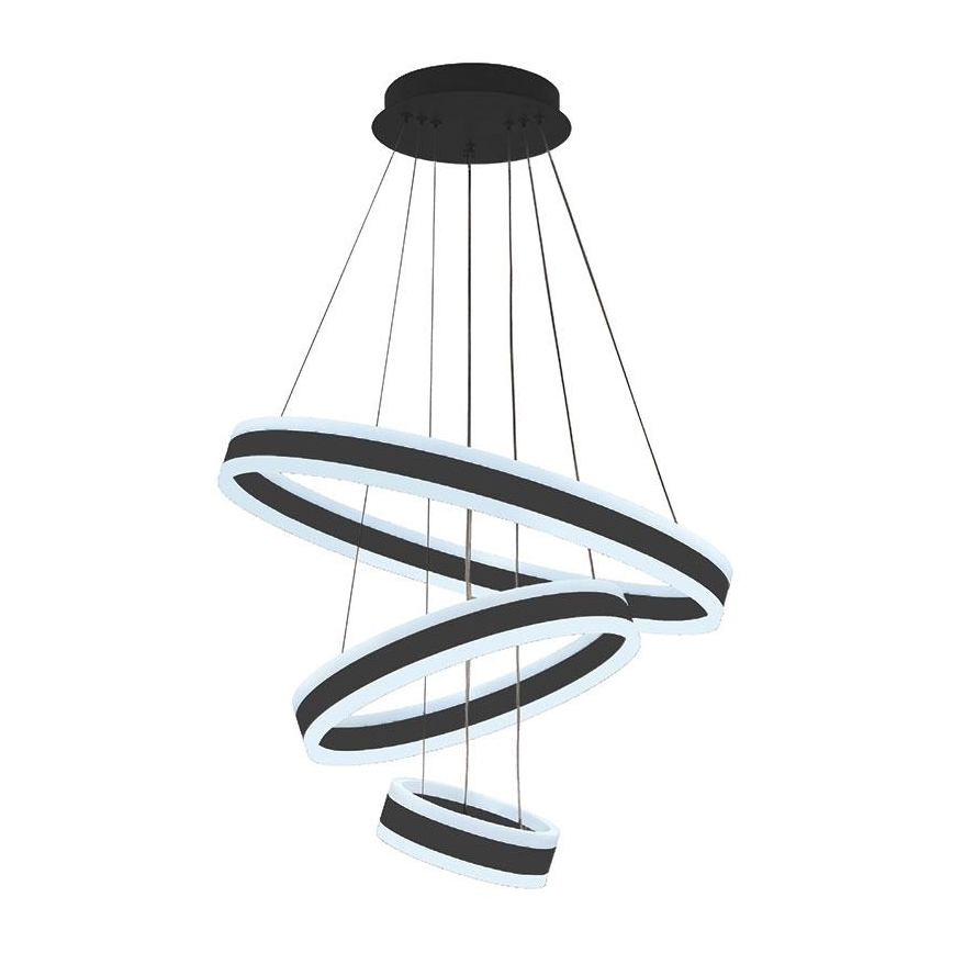 Светодиодная регулируемая люстра на тросе LED/165Вт/230В 3000-6500K диаметр 60 см + пульт дистанционного управления
