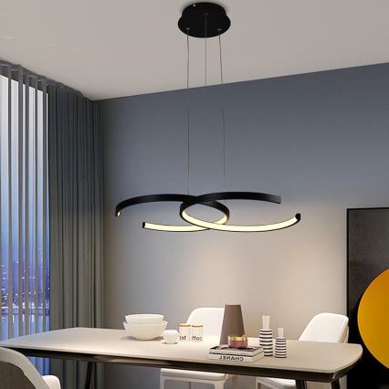 Светодиодная регулируемая люстра на тросе LED/50W/230V 3000-6500K с дистанционным управлением